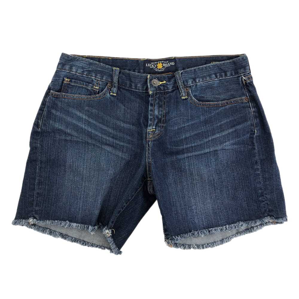 Lucky Brand Blue Mid-Rise Jean Shorts | Size 8